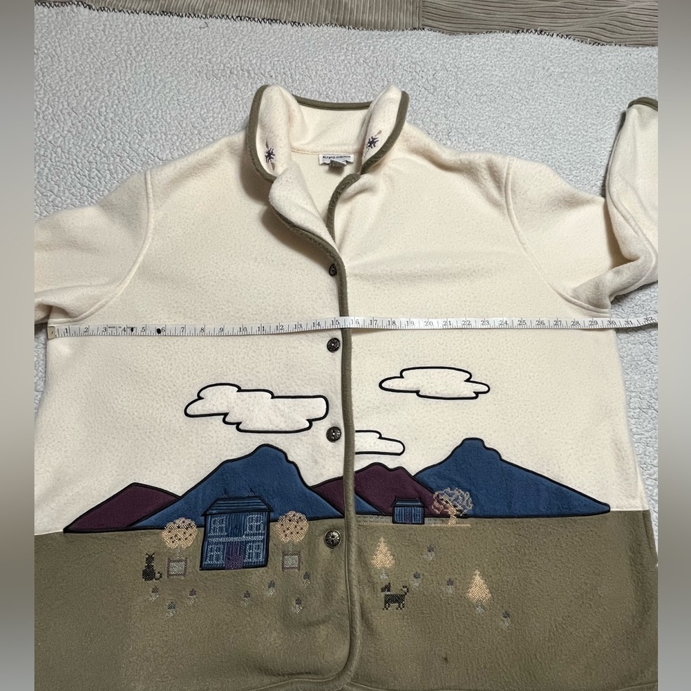 Alfred Dunner embroidered fleece jacket - Picture 12 of 14